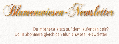 Trage dich hier in unseren Blumenwiesen-Newsletter ein. So bist du stets auf dem neuesten Stadt.