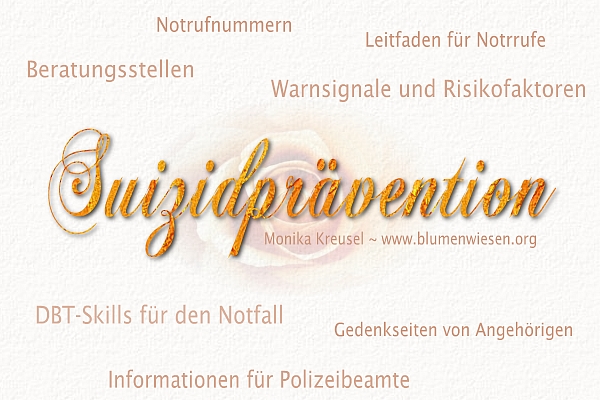 Suizidprävention und Krisenintervention www.blumenwiesen.org ~ Monika Kreusel